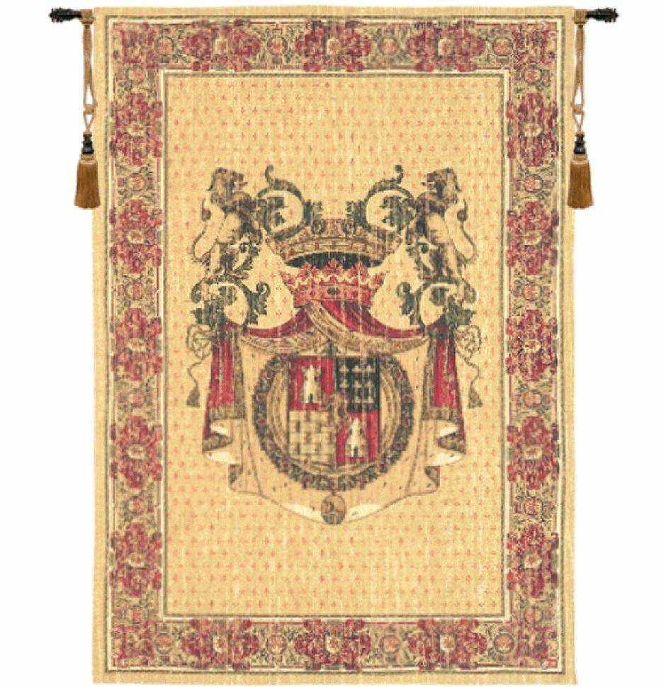 Blason Tours Tapestry Wall Hanging (unlined), H56" X W40" Regarding Most Current Grandes Armoiries I European Tapestries (View 10 of 20)