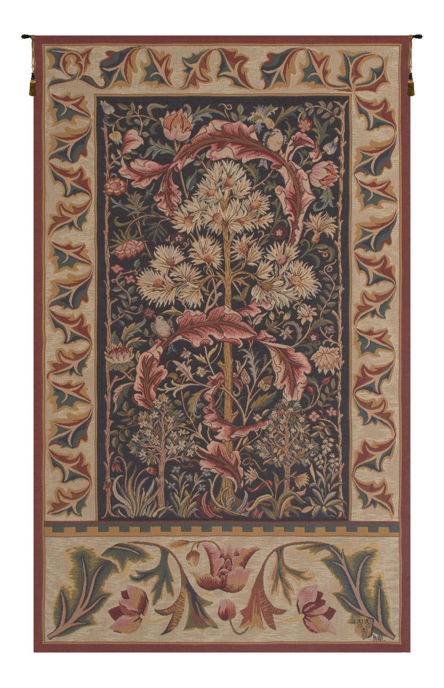 Blended Fabric Acanthus Tapestry With Most Recently Released Blended Fabric Living Life Tapestries (View 1 of 20)