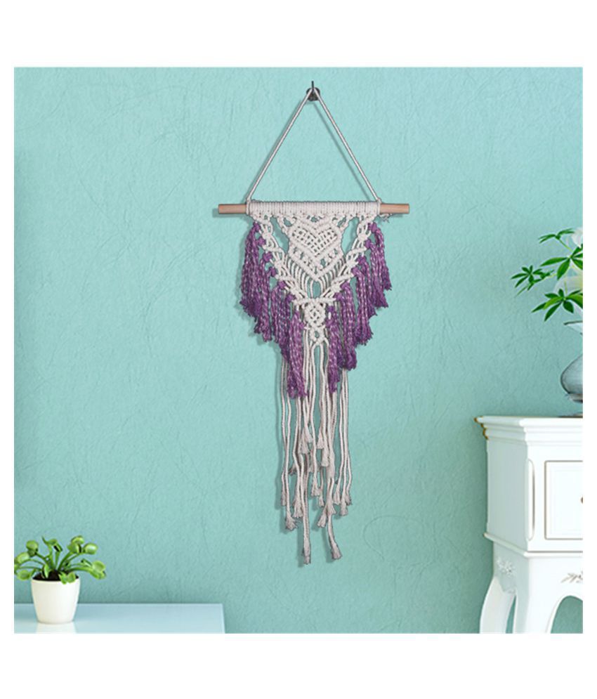Bohemian Macrame Hand Woven Wall Hanging Tapestry Home Art Throughout Newest Hand Woven Wall Hangings (Gallery 20 of 20)