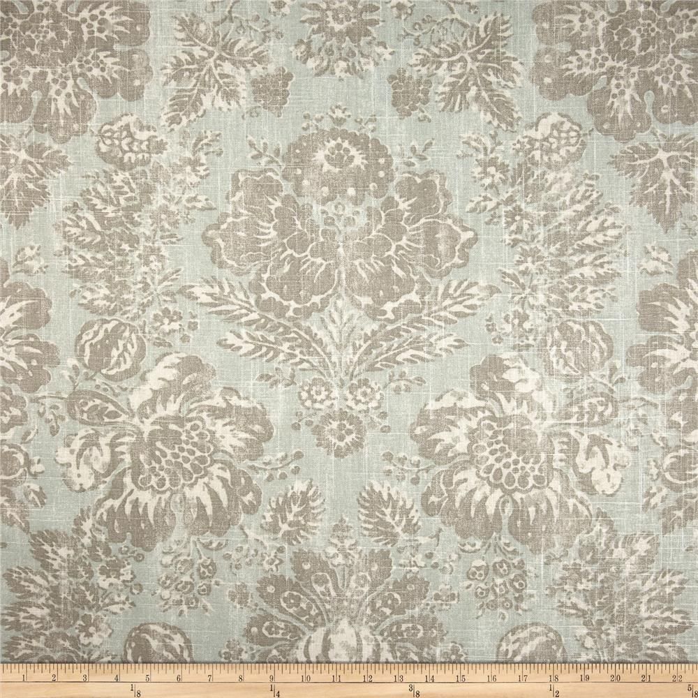 Braemore Keepsake Aquamarine From @fabricdotcom | Fabric Throughout Newest Blended Fabric Wall Hangings With Rod Included (View 19 of 20)