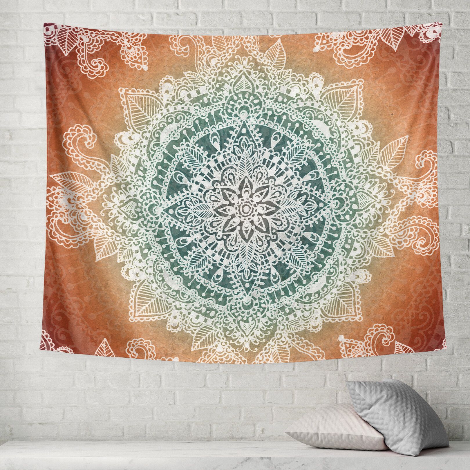 Cream Tapestries You'll Love In 2021 | Wayfair With Best And Newest Blended Fabric Havenwood Chinoiserie Tapestries Rod Included (View 19 of 20)