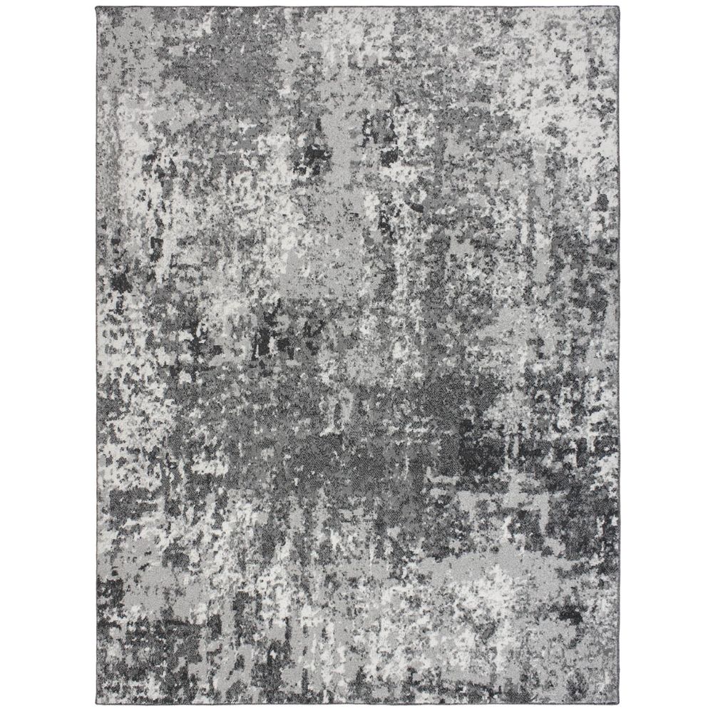 D434 Aria Abstract Rug, 7'10" X 9'10", Grey | Abstract Rug Inside Most Recent Blended Fabric Hohl Wall Hangings With Rod (View 20 of 20)