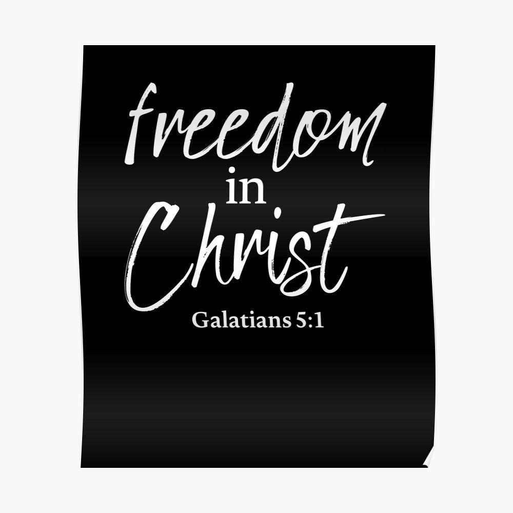 Freedom In Christ, Christian, Bible Verse, Faith" Mask Intended For Most Popular Blended Fabric Freedom Verse Tapestries And Wall Hangings (View 15 of 21)