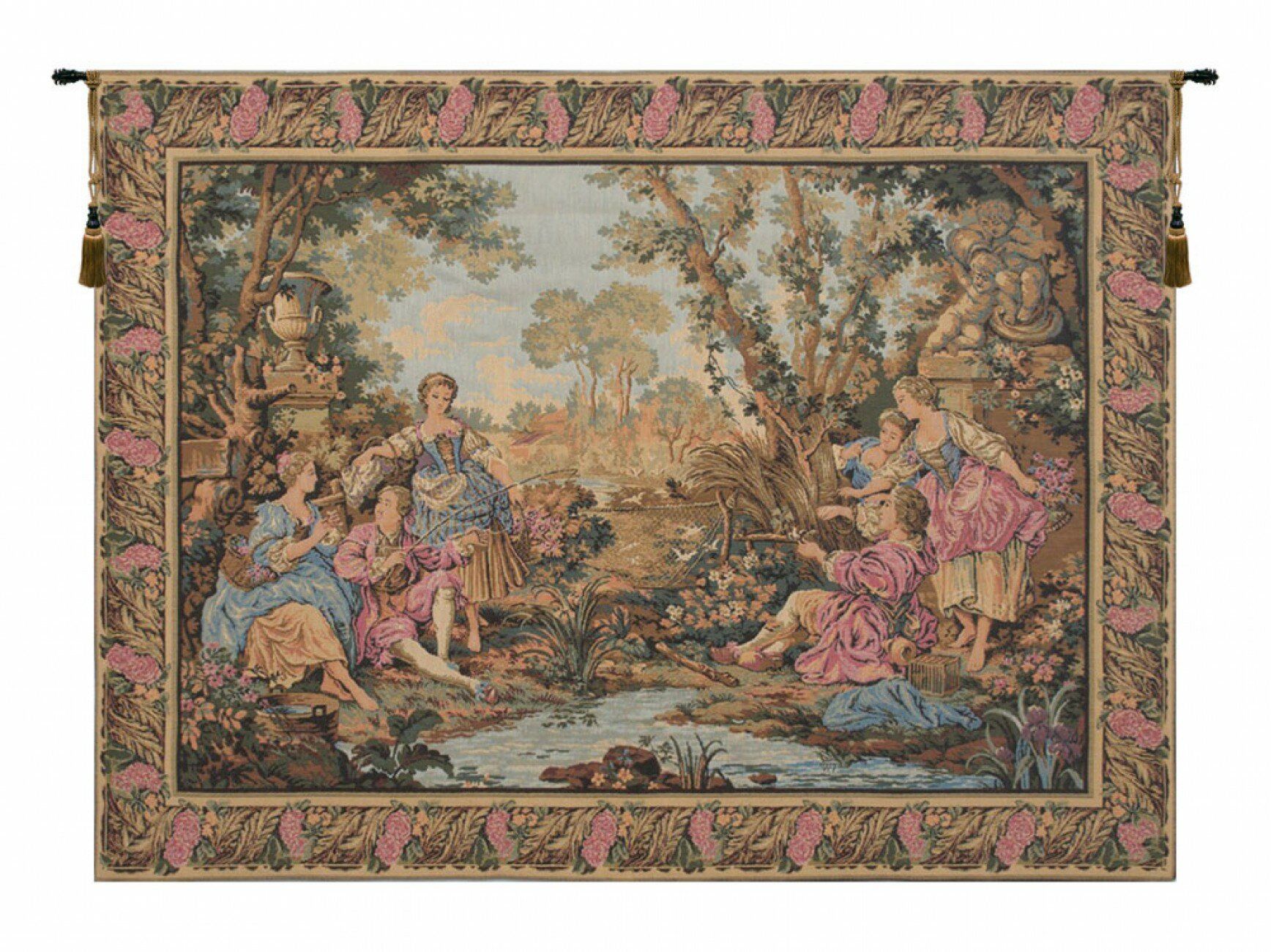 Gallanteries European Wall Hanging Pertaining To Most Current Blended Fabric Gallanteries European Wall Hangings (View 1 of 20)