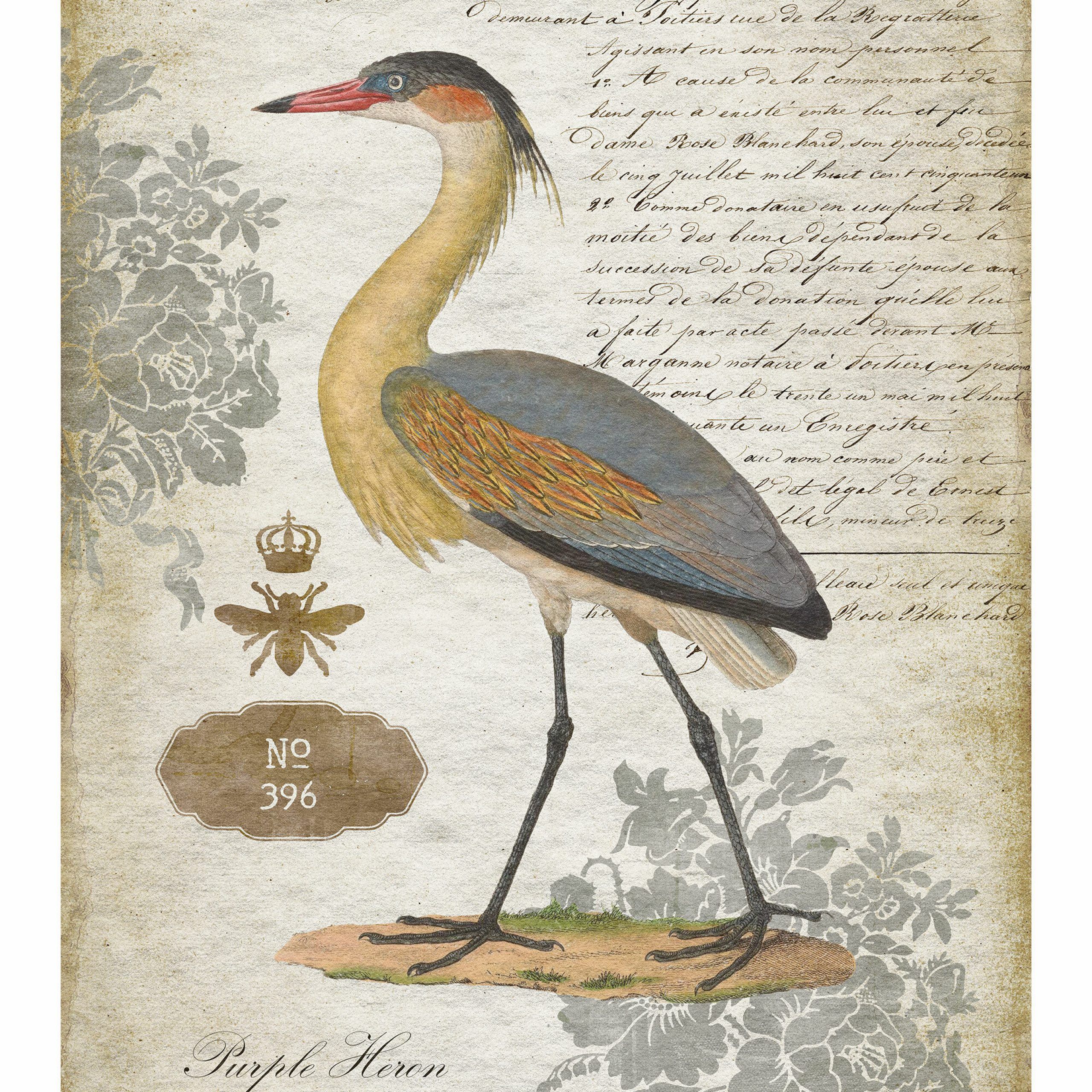 Heron Ii Tapestry Within Current Blended Fabric Hidden Garden Chinoiserie Wall Hangings With Rod (Gallery 20 of 20)