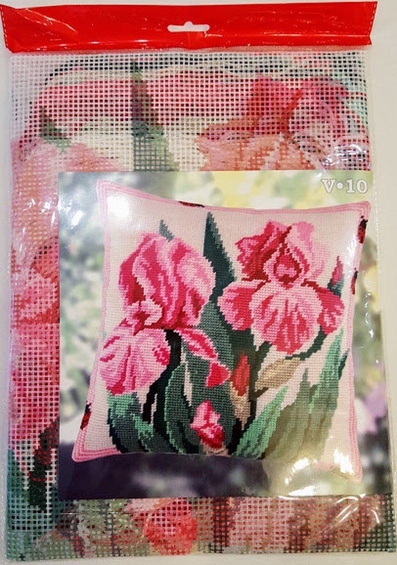 Needlepoint Kit Printed Canvas Cross Stitch Kit Tapestry Kit Intended For Newest Blended Fabric Irises Tapestries (View 20 of 20)