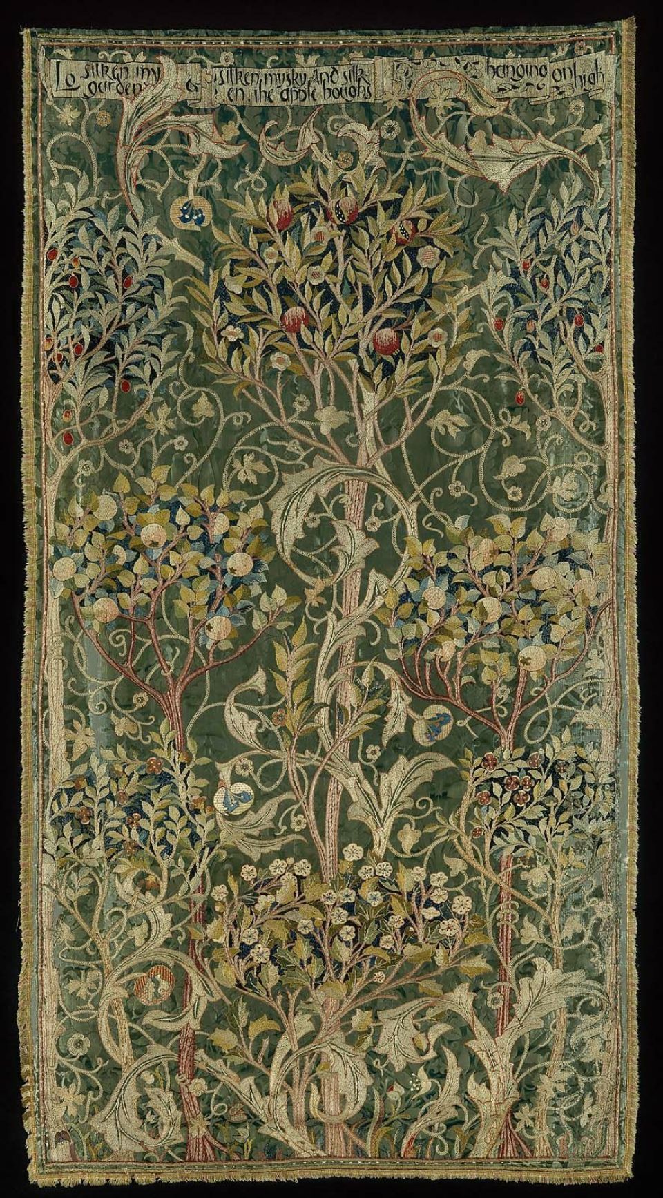 Oak" Portière Designedwilliam Morris For Morris & Co With Regard To 2017 Blended Fabric Unicorn Captive And Unicorn Hunt Wall Hangings (View 9 of 20)
