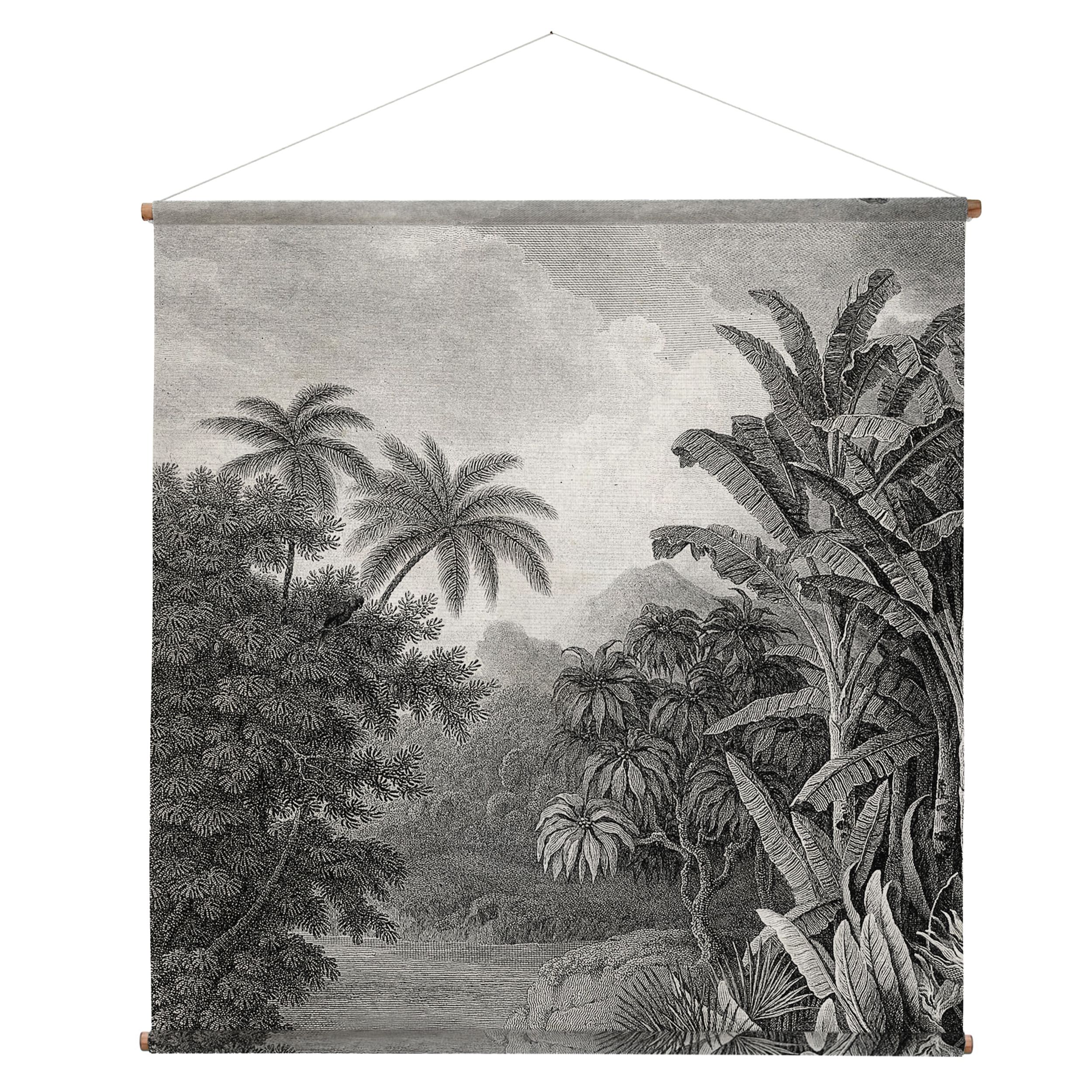 Oversized Jungle Mural Intended For Current Blended Fabric Palm Tree Wall Hangings (View 17 of 20)