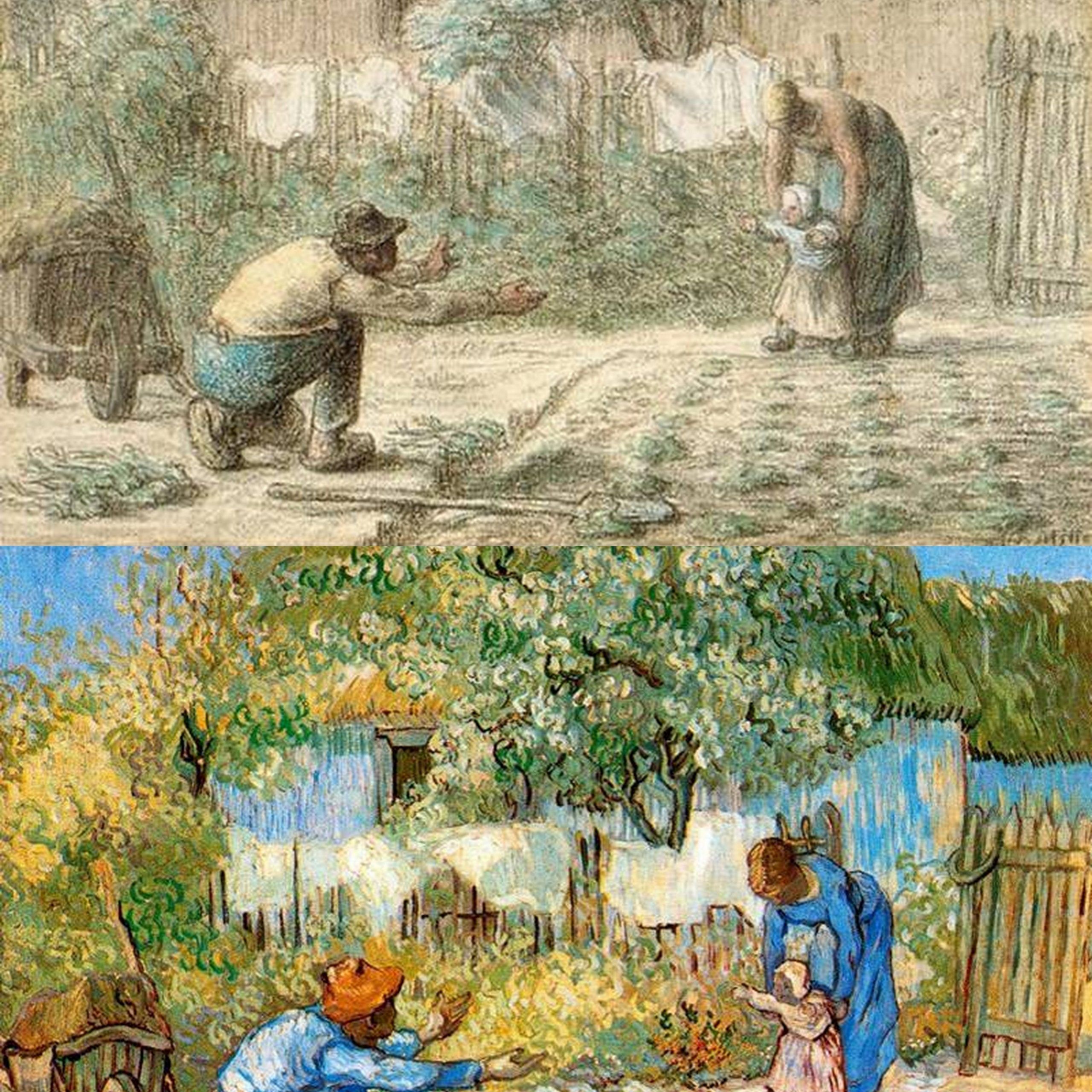 Passos" – Pintura A Óleo Sobre Tela De Millet E De Van Gogh Regarding Most Up To Date Blended Fabric Van Gogh Terrace Wall Hangings (View 8 of 20)