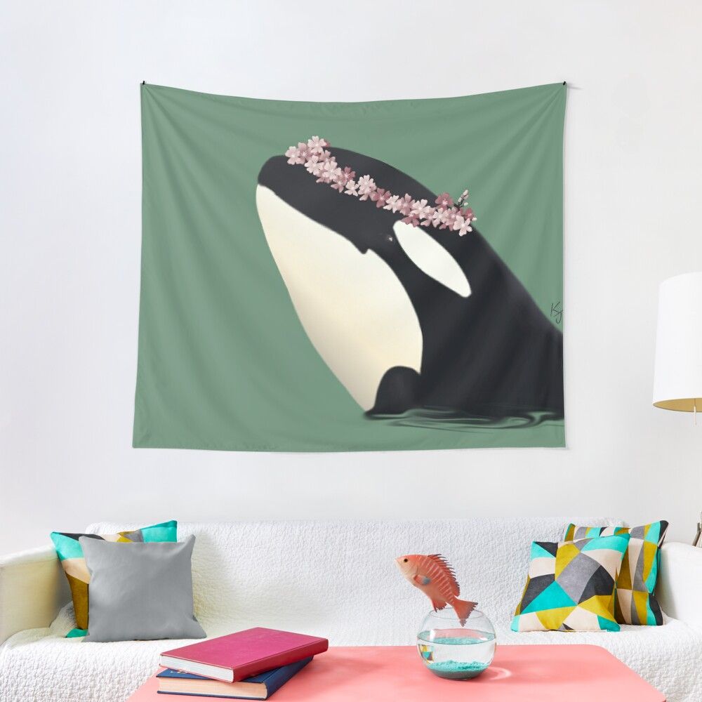 Pin On Unique Tapestries On Redbubble Regarding Best And Newest Blended Fabric Spring Blossom Tapestries (View 20 of 20)
