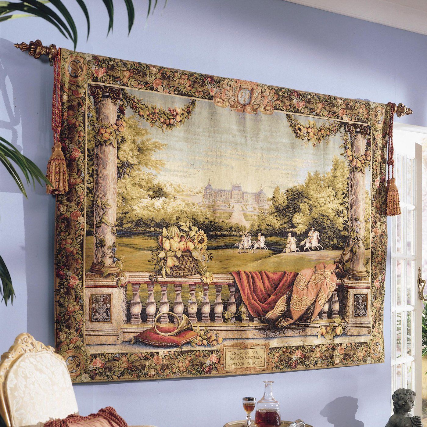 Pinritsa On Decor I Desire | Wall Tapestry, Tapestry Pertaining To Newest Blended Fabric Chateau Bellevue European Tapestries (View 3 of 20)