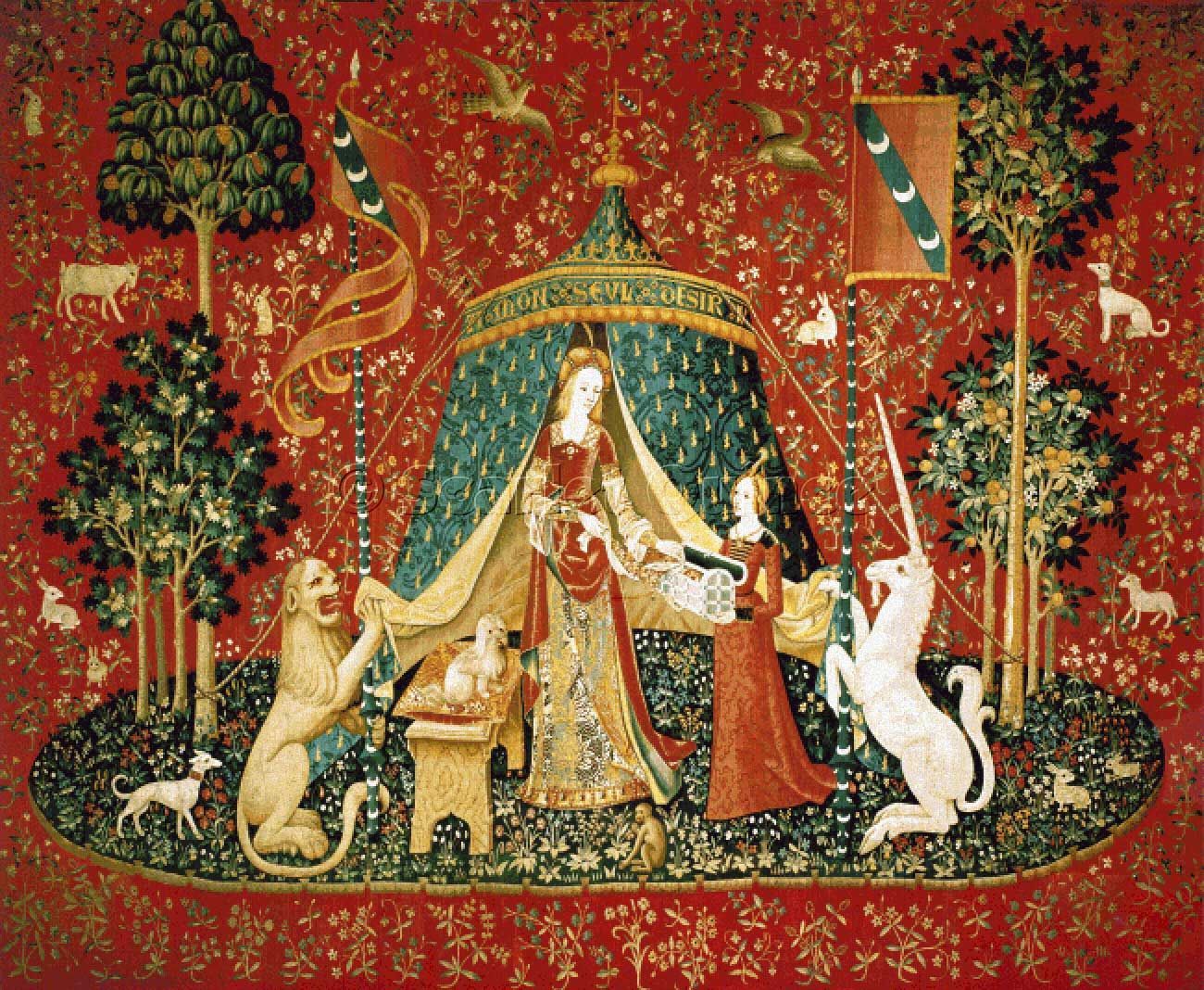 Scarlet Quince Cross Stitch Chart: Lady With Unicorn: A Mon Inside Current Blended Fabric Unicorn Captive And Unicorn Hunt Wall Hangings (View 3 of 20)