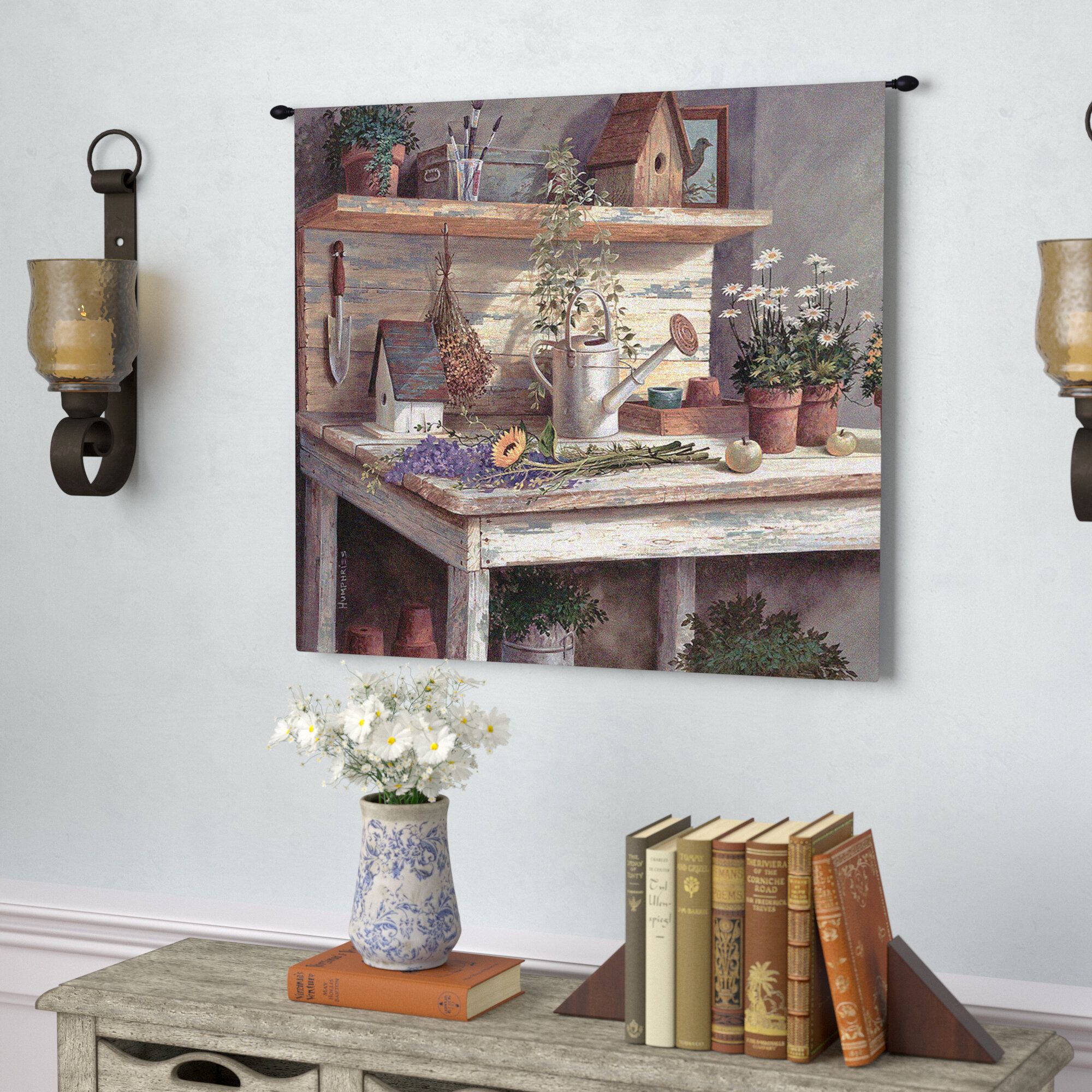 Simple Pleasures Tapestry With Current Blended Fabric Bellagio Scalinata Wall Hangings (View 19 of 20)