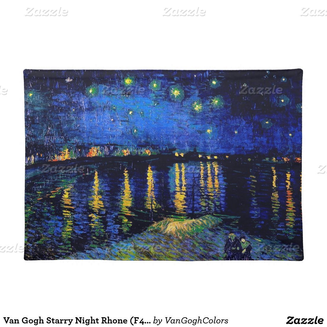Starry Night Over The Rhone Van Gogh Fine Art Cloth Placemat In Best And Newest Blended Fabric Van Gogh Starry Night Over The Rhone Wall Hangings (View 1 of 20)