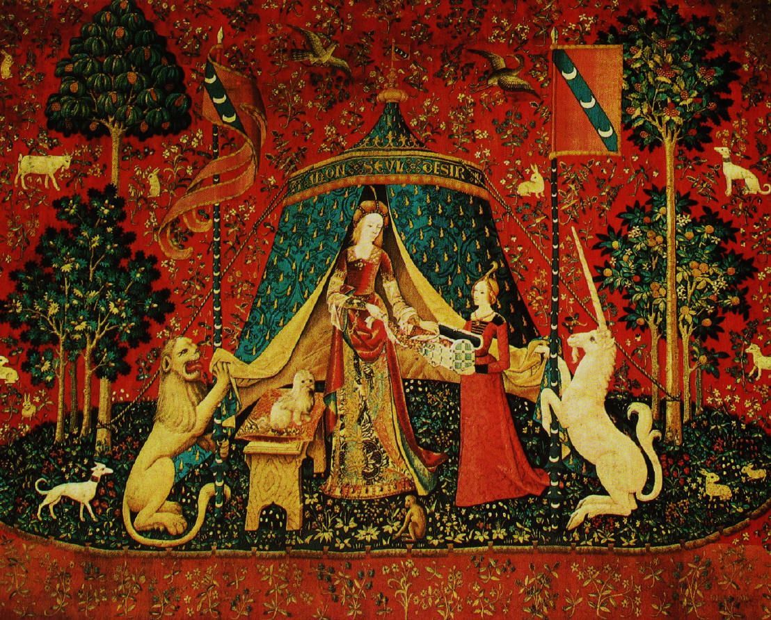 The Lady And The Unicorn Tapestries Are A Wonderfully Intended For Most Recently Released Blended Fabric Unicorn Captive And Unicorn Hunt Wall Hangings (View 1 of 20)