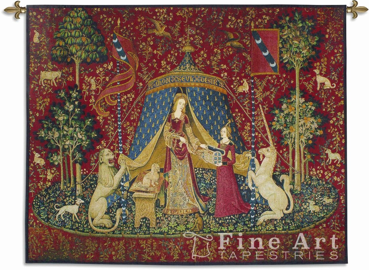 The Lady And The Unicorn To My Only Desire Tapestry Wall In 2017 Lion I European Tapestries (View 11 of 20)