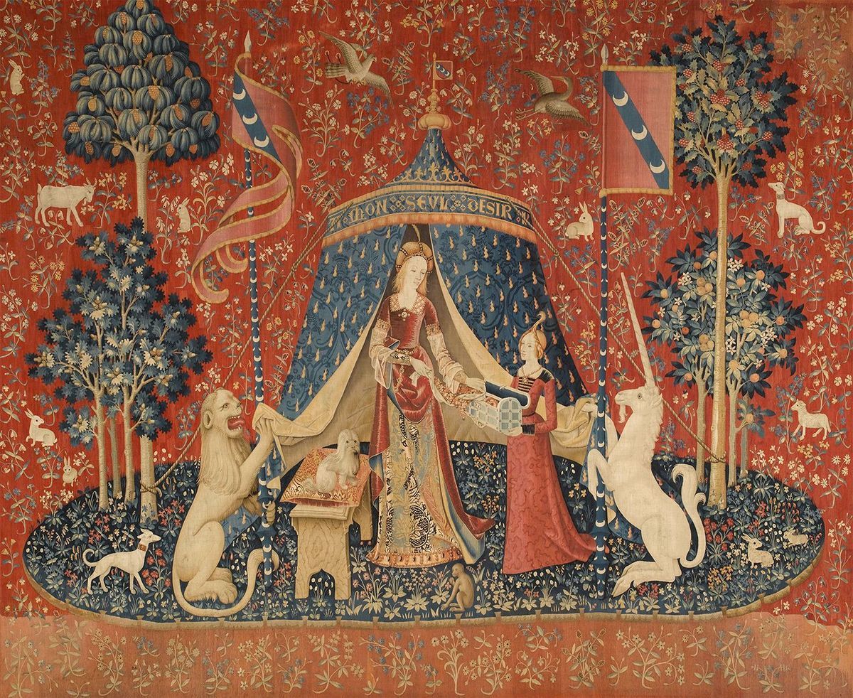 The Lady And The Unicorn – Wikipedia Pertaining To 2017 Dame A La Licorne I Tapestries (View 2 of 20)