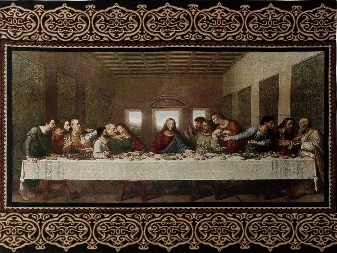 The Last Supper Tapestry – Inspirational / Religious Regarding Latest Blended Fabric Old Rugged Cross Wall Hangings (View 14 of 20)
