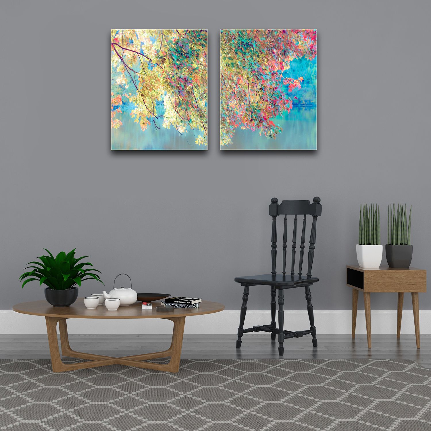 2 Panels 40x50cm Modern Home Office Wall Art Canvas Throughout Most Current Natural Framed Art Prints (View 13 of 20)