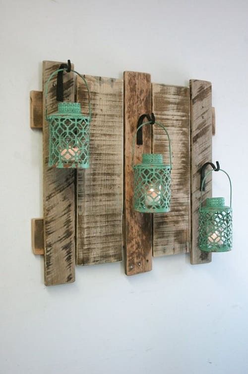 20 Most Unique Wood Pallet Wall Decoration For Living Room For Newest Retro Wood Wall Art (View 4 of 20)