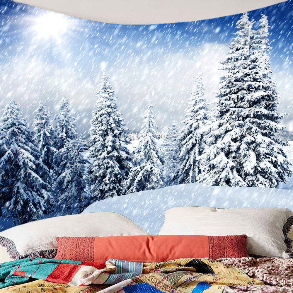 2018 Hanging Wall Art Whirling Snow Forest Patterned In Most Recent Snow Wall Art (View 17 of 20)