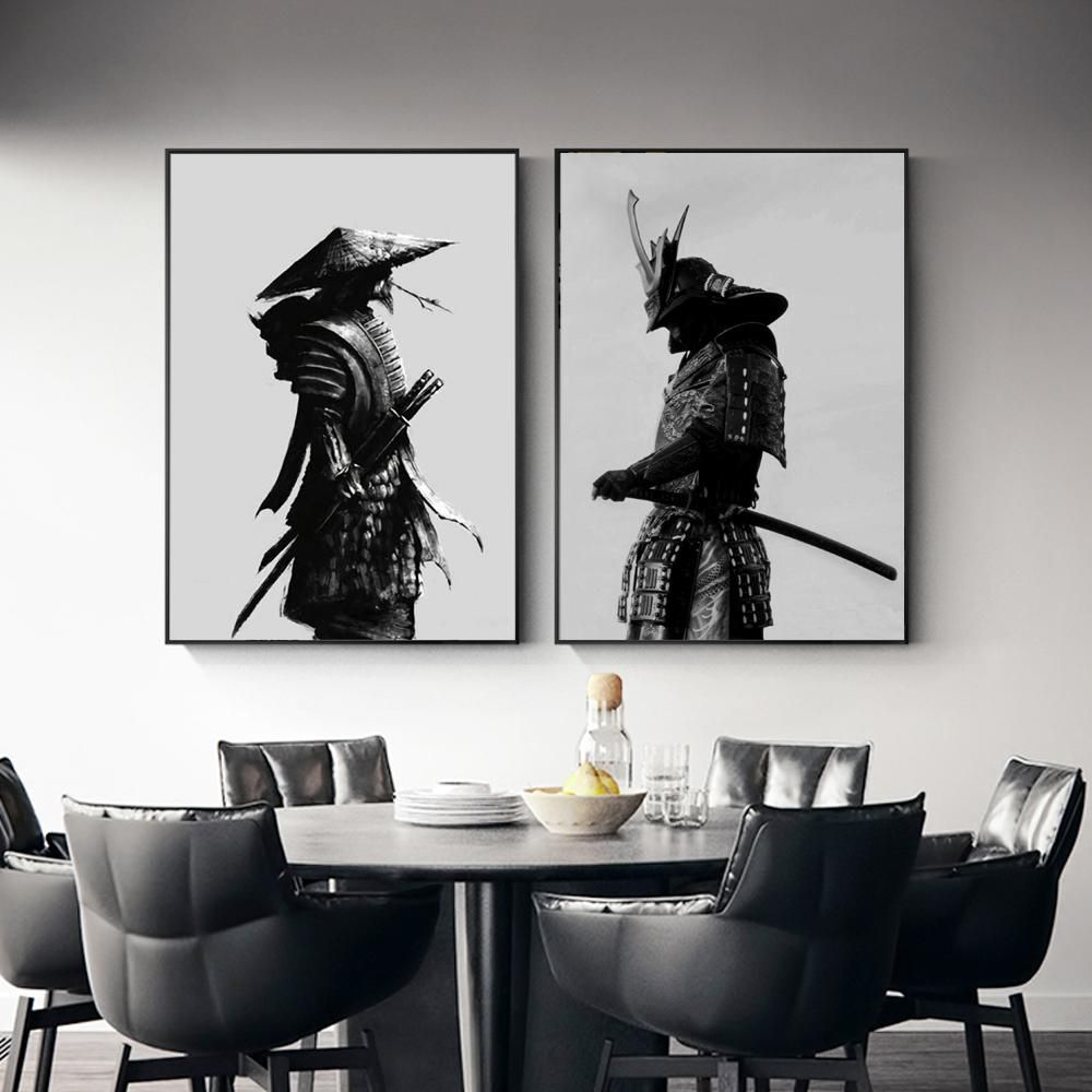 2020 Japanese Samurai Warrior Wall Art Canvas Poster Intended For Newest Tokyo Wall Art (View 8 of 20)