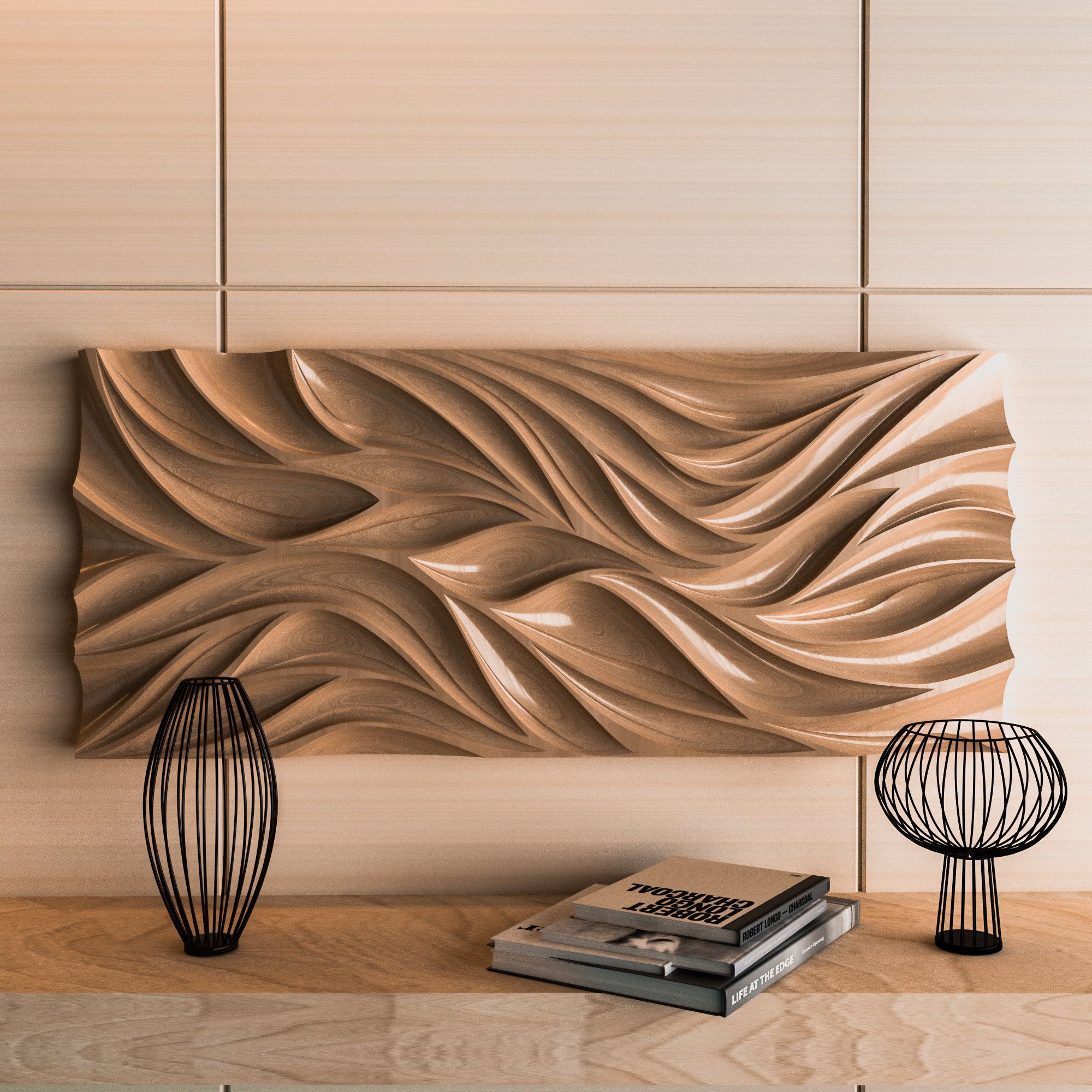 3d Model Of Wall Panels Cnc Panels Cnc Router File 3d Stl Pertaining To Newest Minimalist Wood Wall Art (View 16 of 20)