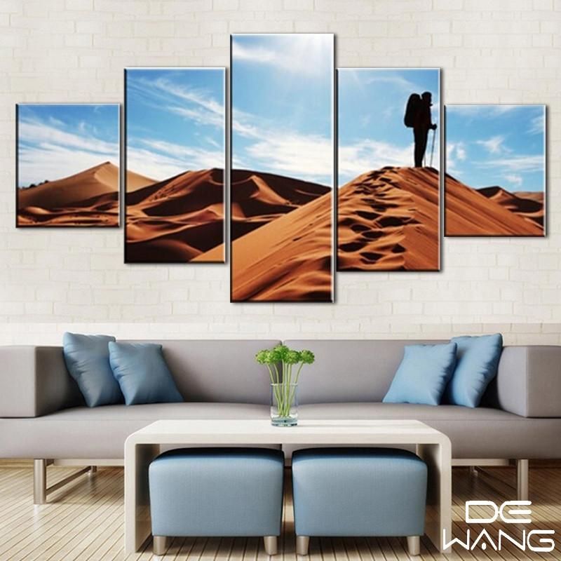5 Panel Canvas Wall Art | Desert Landscape | Panelwallart With Regard To Most Current Landscape Wall Art (View 18 of 20)