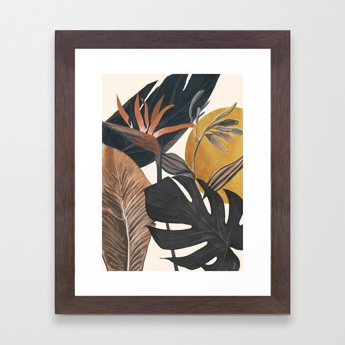 609 Abstract Tropical Art Iii Framed Ar Framed Art Print For Current Tropical Framed Art Prints (View 6 of 20)