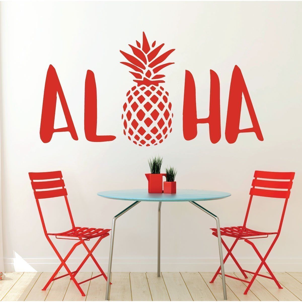 Aloha Wall Decal Sticker With Hawaiian Pineapple Design For Most Popular Hawaii Wall Art (View 17 of 20)