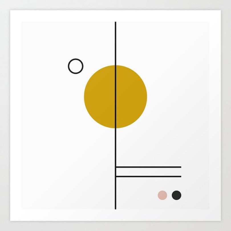Art Prints From Society6 That Help Shape Up A Room Regarding Most Recent Minimalism Framed Art Prints (View 20 of 20)