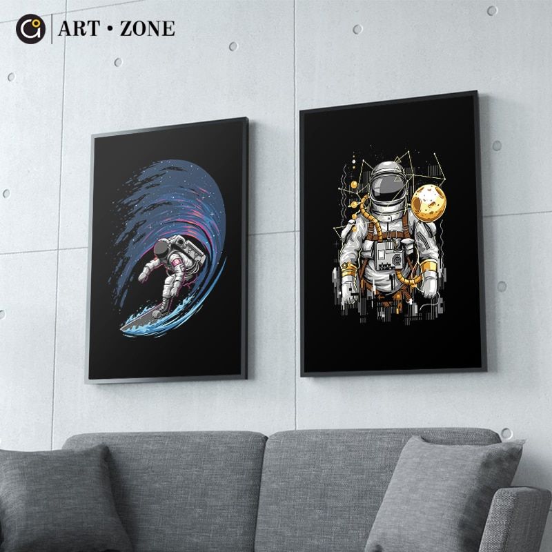 Art Zone Robot Modern Technology Print Painting Wall Art With Most Popular Robot Wall Art (Gallery 20 of 20)