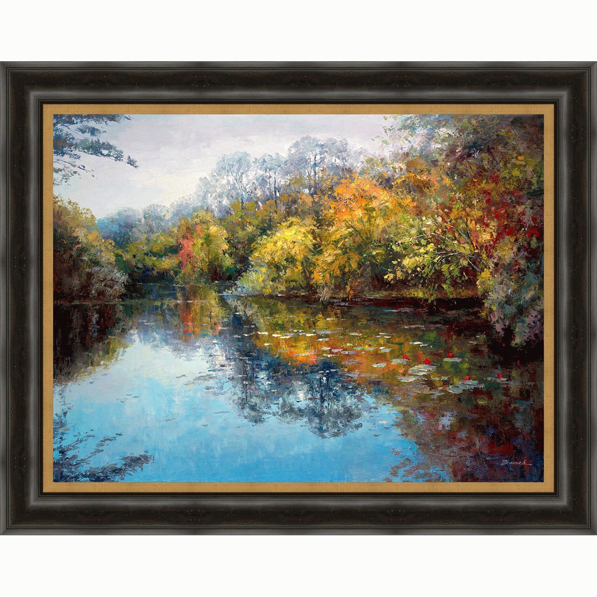 Autumn Pond Framed Wall Art Within Most Current Wall Framed Art Prints (View 20 of 20)