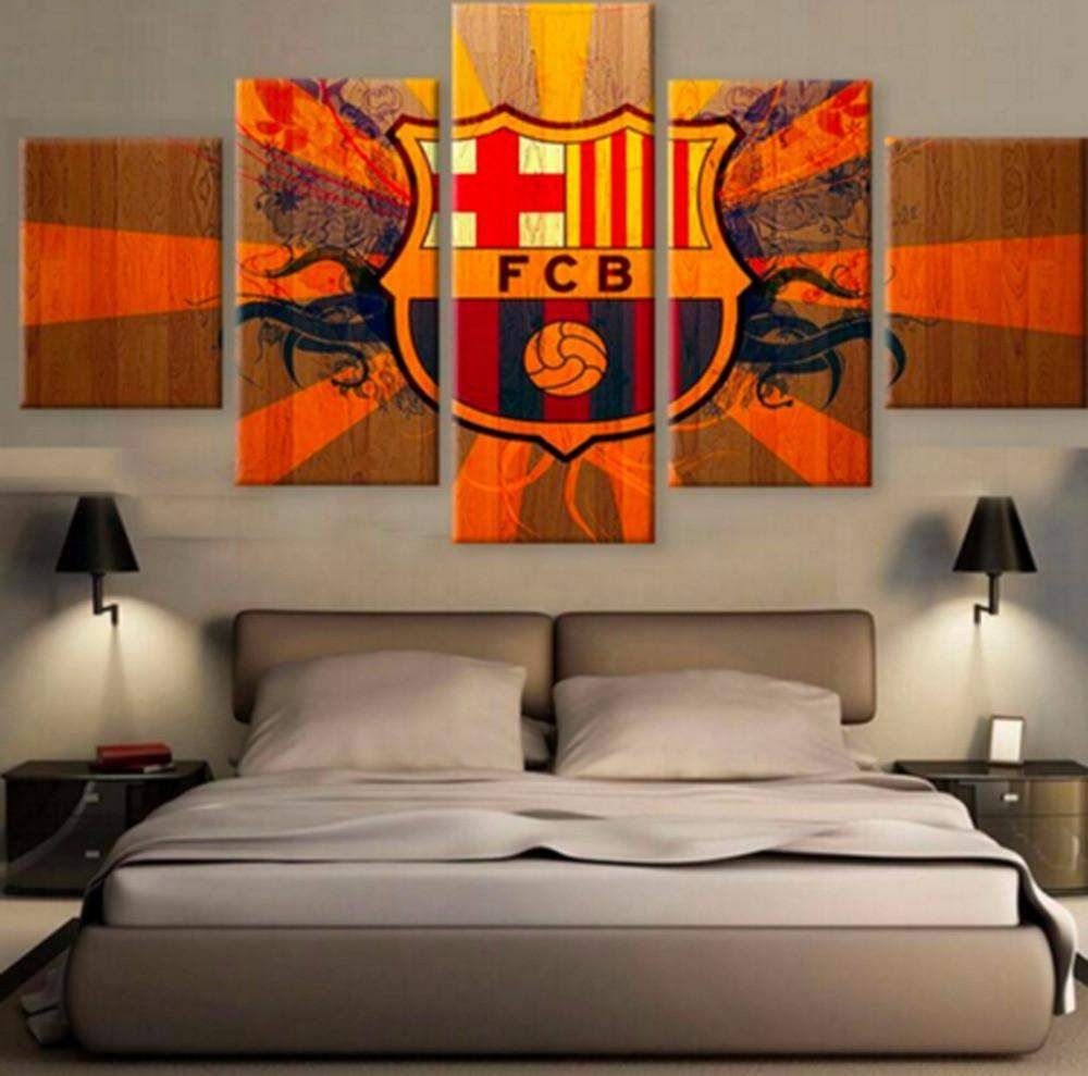 Barcelona Fcb Canvas Prints Free Shipping | Panel Wall Art Pertaining To Most Popular Barcelona Framed Art Prints (View 20 of 20)