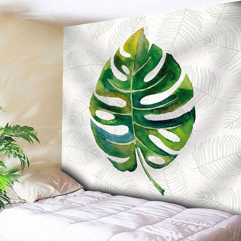 Bedroom Decor Palm Leaves Wall Tapestry | Wall Tapestry Within 2017 Palm Leaves Wall Art (View 10 of 20)