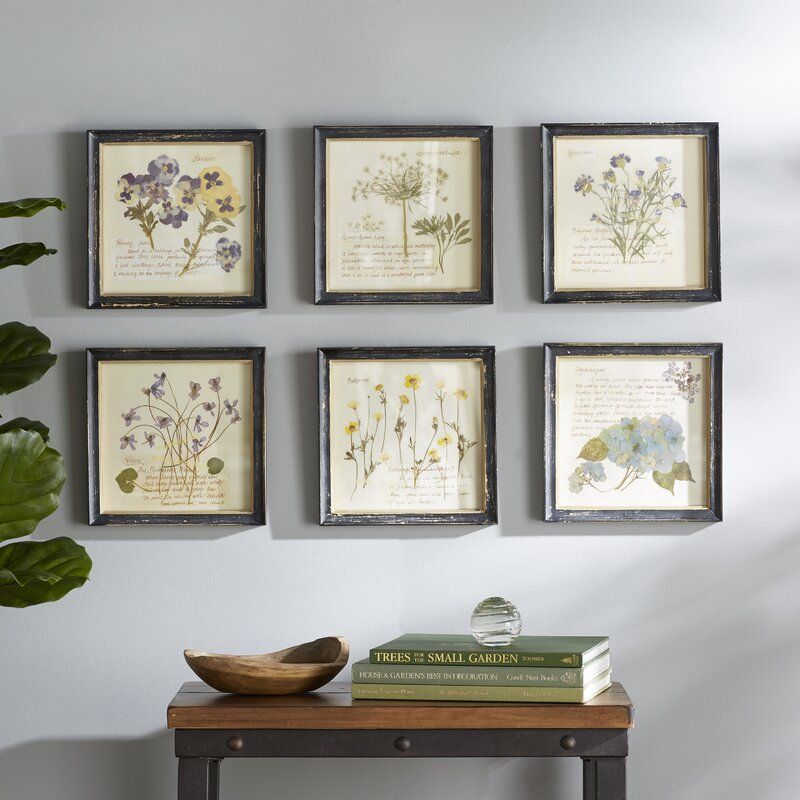 Birch Lane™ Pressed Flowers Framed Graphic Art Print With Recent Wall Framed Art Prints (View 3 of 20)