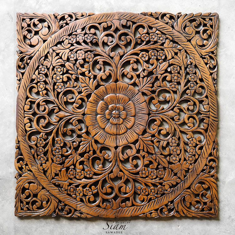 Buy Rustic Antique Wood Carving Wall Art Hanging Online Regarding Most Recent Landscape Wood Wall Art (View 4 of 20)