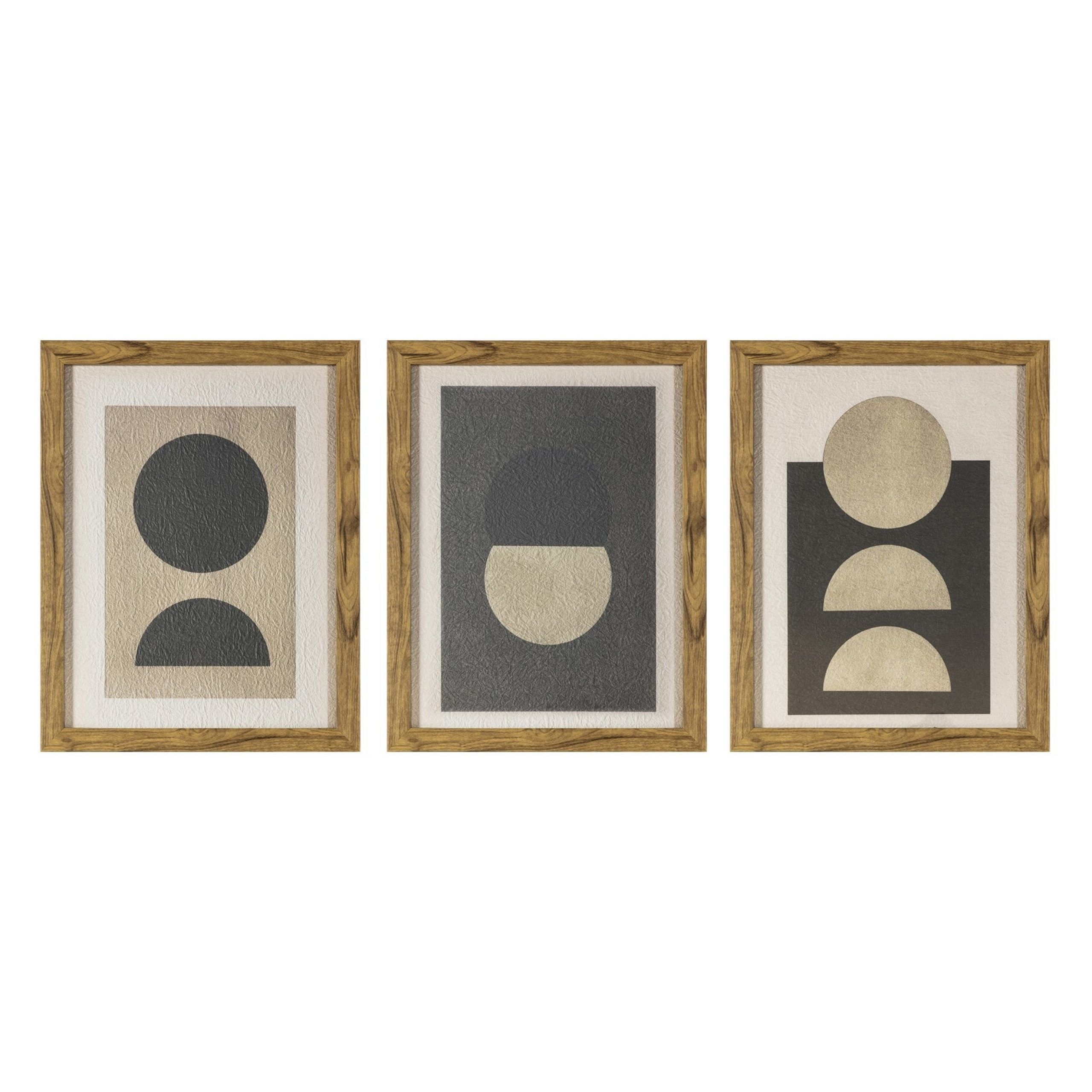 Buy Set Of 3 Luna Framed Wall Artgallery Direct From With Regard To Recent Luna Wood Wall Art (View 10 of 20)