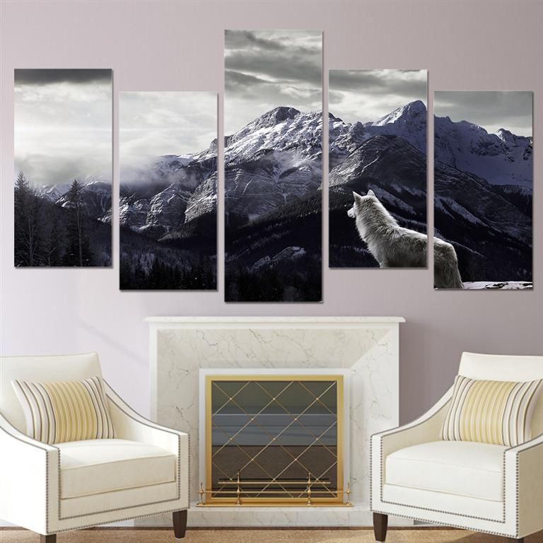 Canvas Wall Art – Nordic Mountain Landscape – The Fabulous In Recent Mountain Wall Art (View 17 of 20)