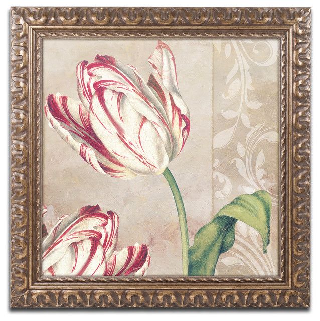 Color Bakery 'peppermint Tulips I' Ornate Framed Art Intended For Best And Newest Colorful Framed Art Prints (View 9 of 20)