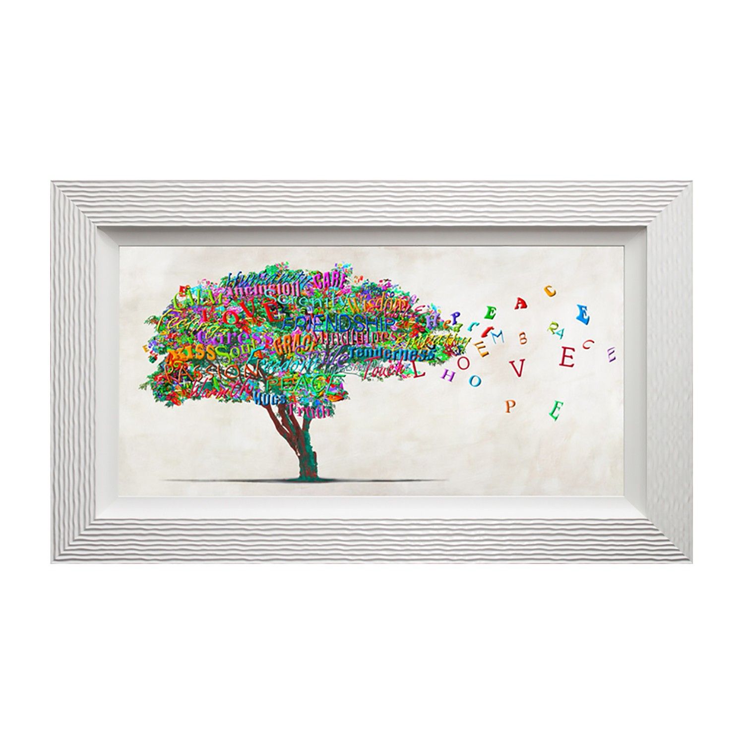 Complete Colour, Tree Of Humanity, Framed Artwork | Leekes Inside Current Dragon Tree Framed Art Prints (View 4 of 20)