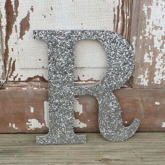 Decorative Silver Glitter Wall Letters, Girls Bedroom Pertaining To Most Up To Date Glitter Wall Art (View 7 of 20)
