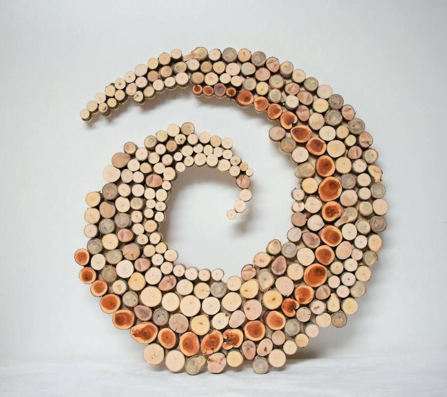 Decorative Wood Sliced Wall Art Throughout Most Recent Hexagons Wood Wall Art (View 18 of 20)