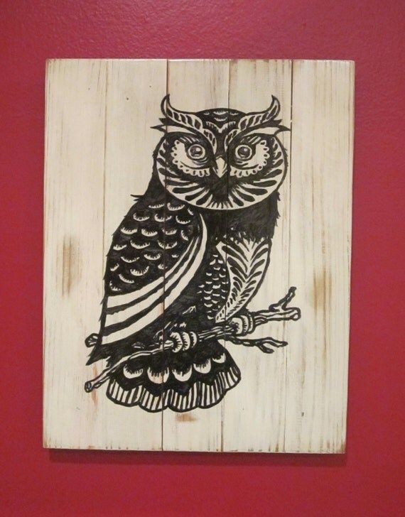 Detailed Elegant Owl Wooden Hanging Art Distress With Regard To Best And Newest Elegant Wood Wall Art (View 9 of 20)