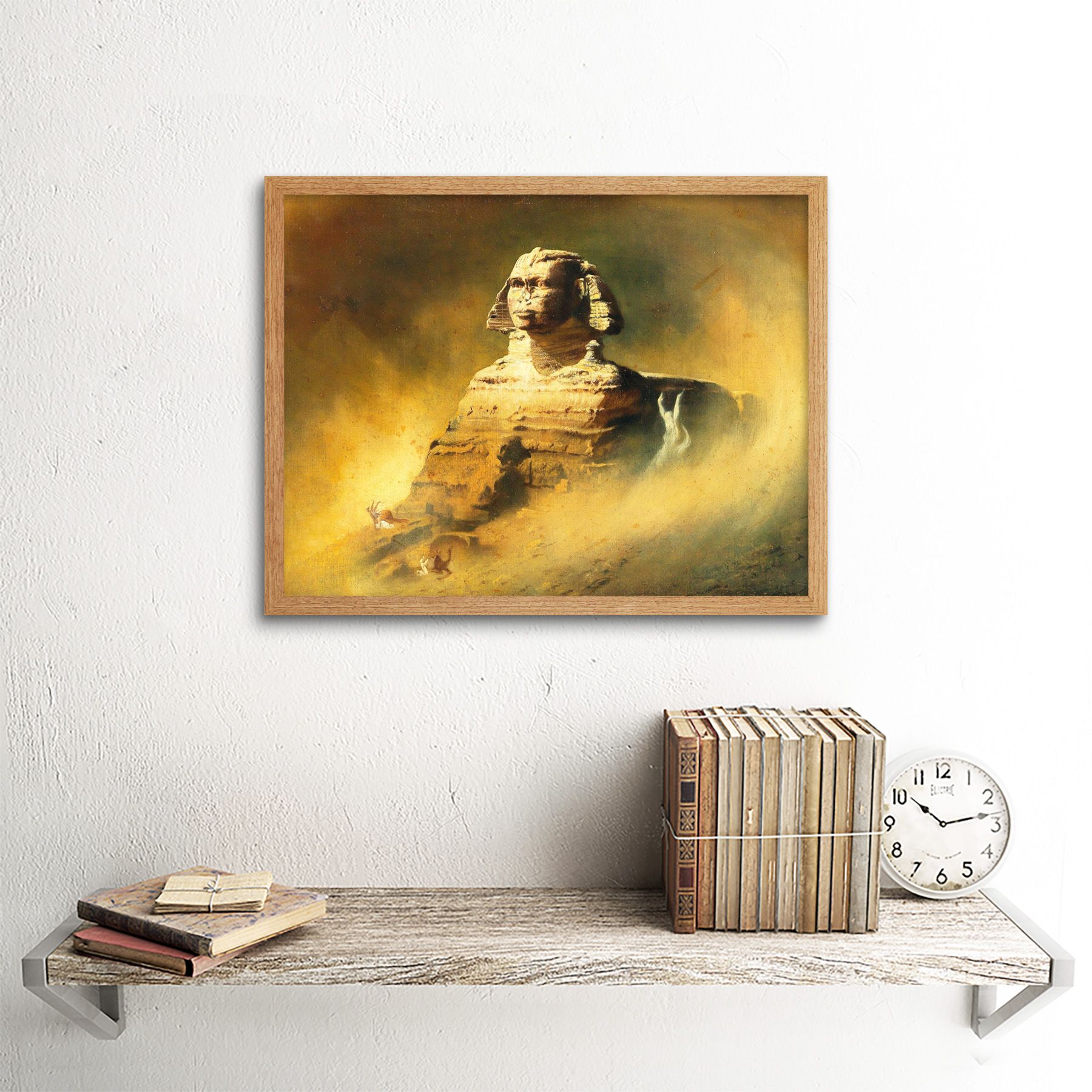 Diefenbach Sphinx Egypt Painting Wall Art Print Framed Within Most Recently Released Spinx Wall Art (View 1 of 20)