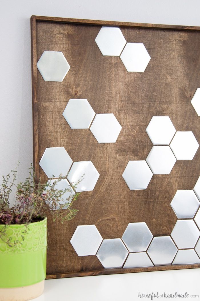 Diy Metal Hexagon Wall Art – Houseful Of Handmade Within Most Up To Date Hexagons Wall Art (View 4 of 20)