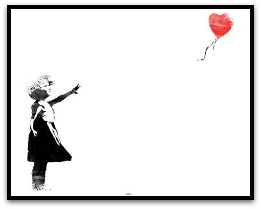 Framed Banksy Print "red Balloon Girl": New Zealand Fine Regarding Most Current Balloons Framed Art Prints (View 2 of 20)