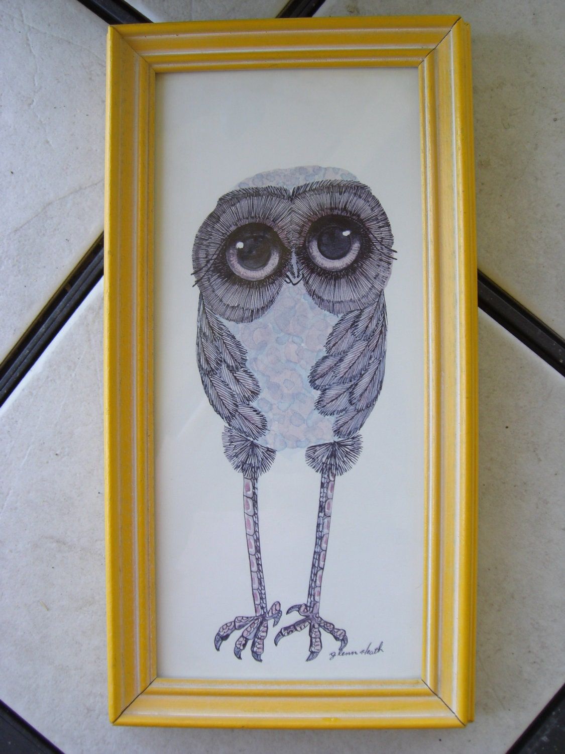 Framed Glenn Heath Owl Print With Regard To Current The Owl Framed Art Prints (View 9 of 20)
