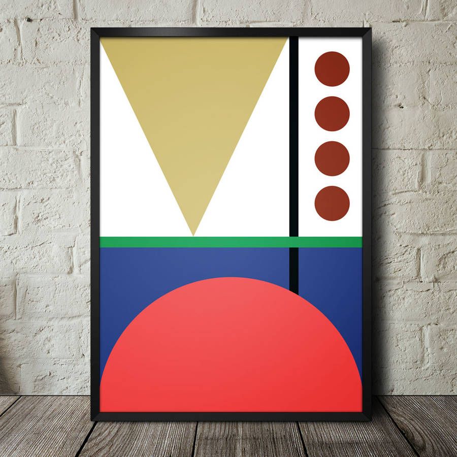 Geometric Minimalist Art Poster D 503 Threemagik Throughout Most Up To Date Minimalism Framed Art Prints (Gallery 19 of 20)