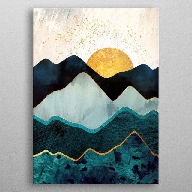 'glacial Hills' Posterspacefrog Designs | Displate With 2017 Amber Dusk Wall Art (View 9 of 20)